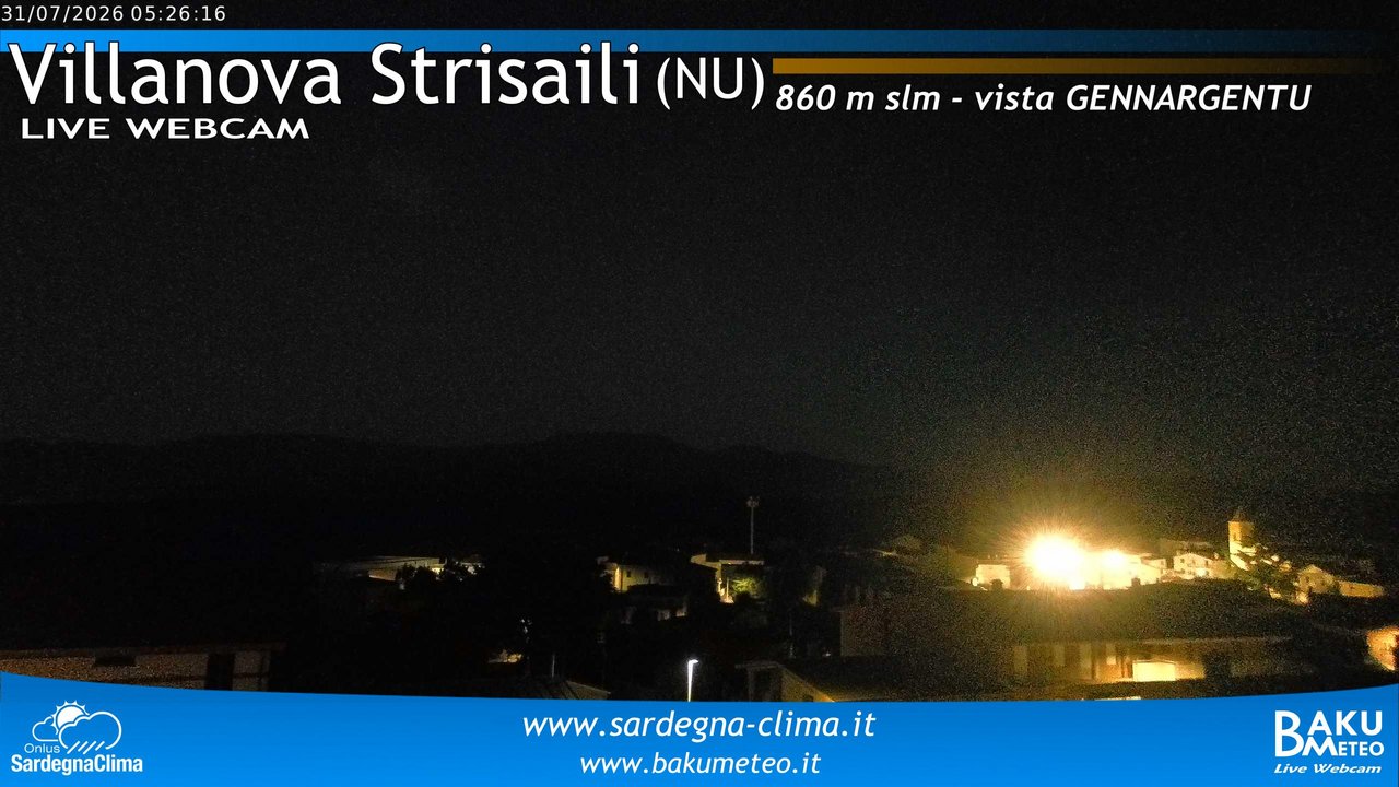 time-lapse frame, Villanova Strisaili webcam