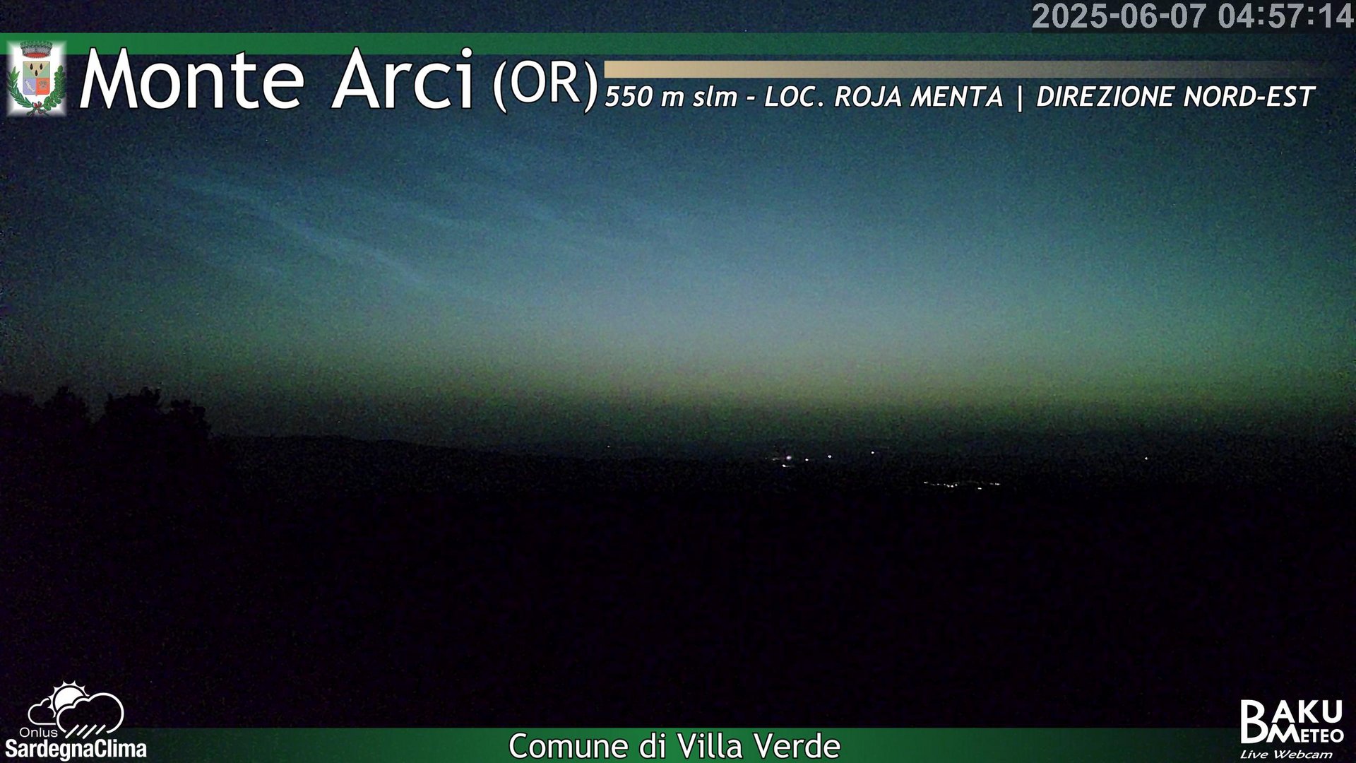 time-lapse frame, Roja Menta Nord webcam