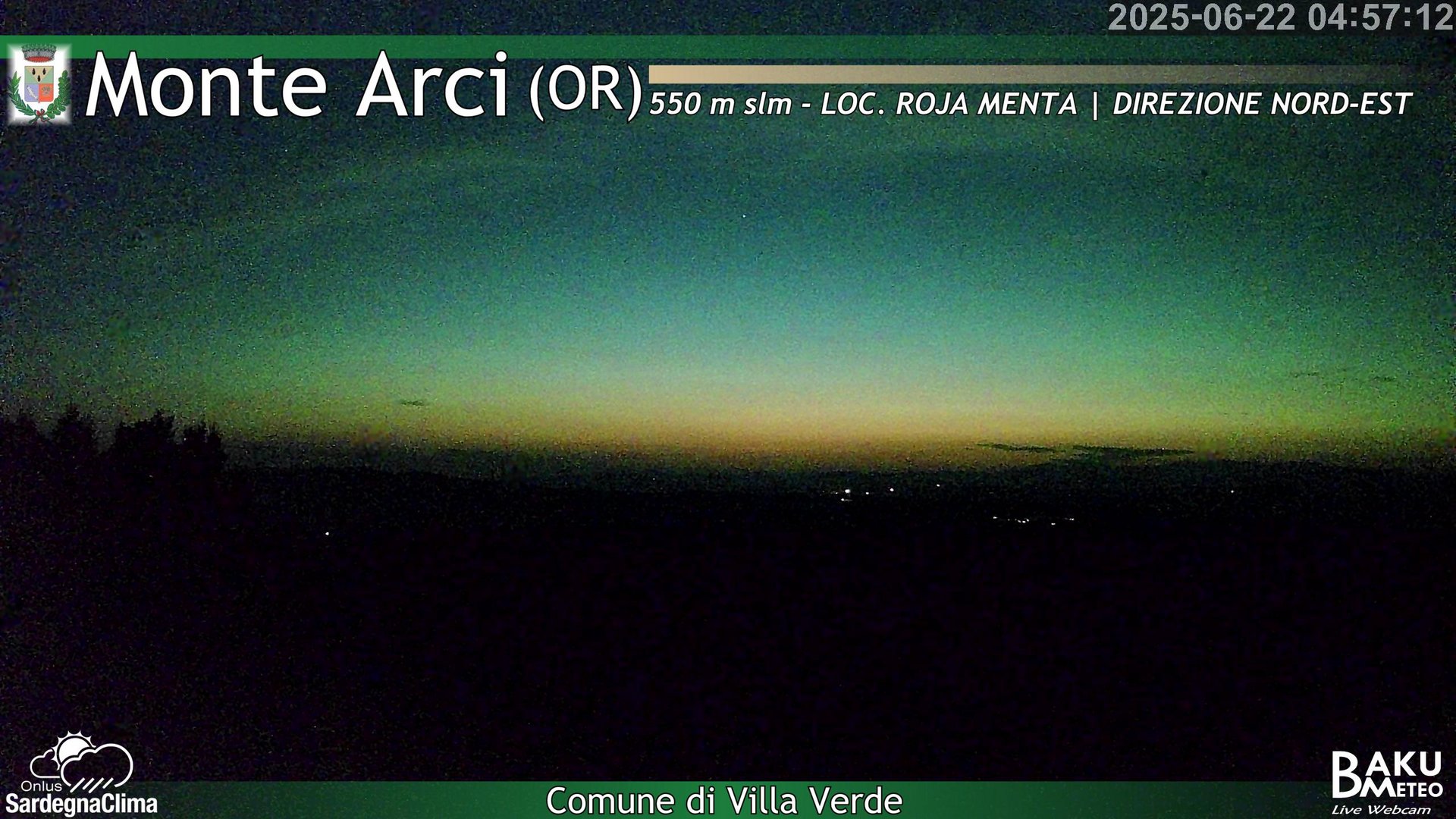 time-lapse frame, Roja Menta Nord webcam