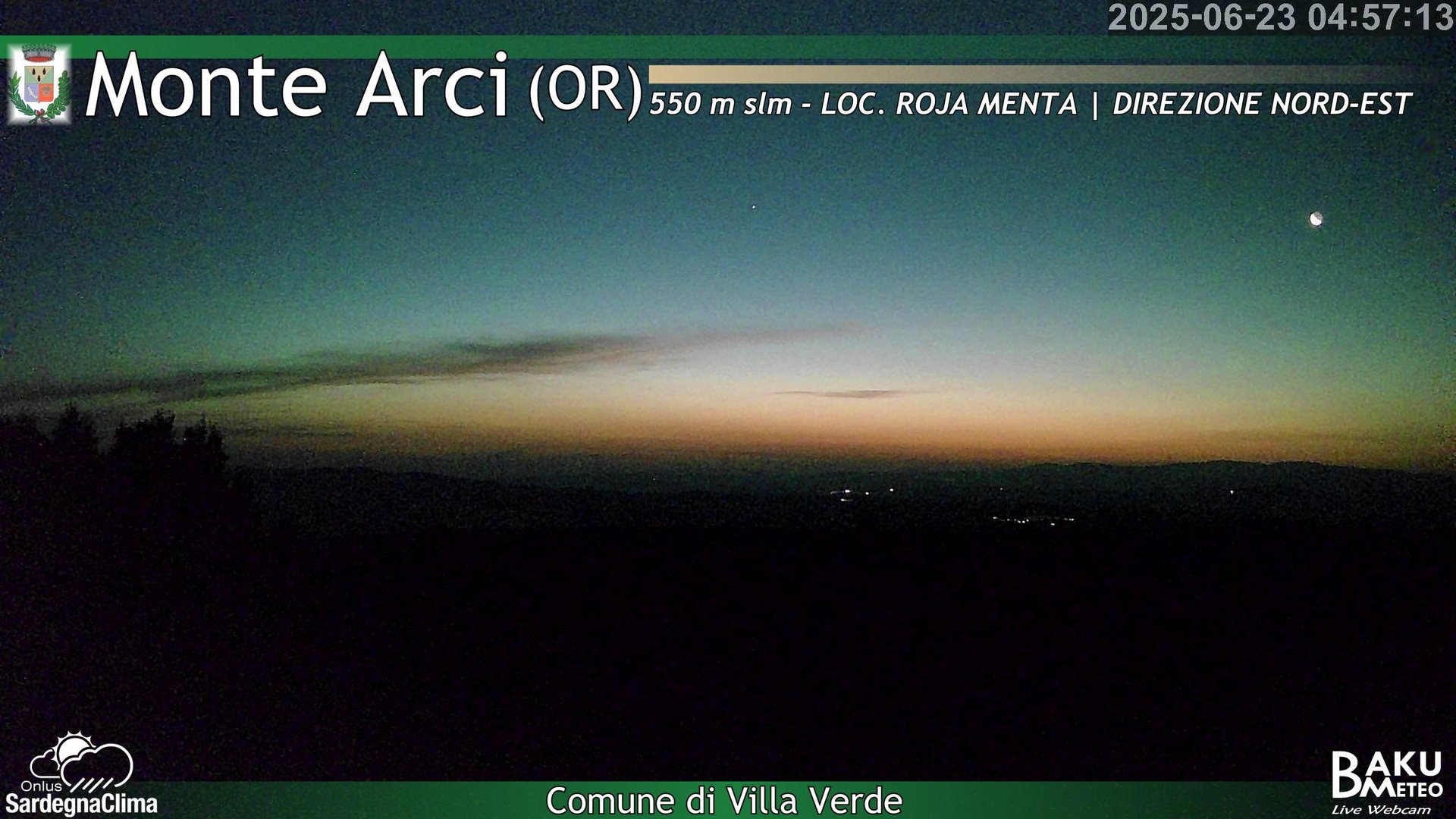 time-lapse frame, Roja Menta Nord webcam