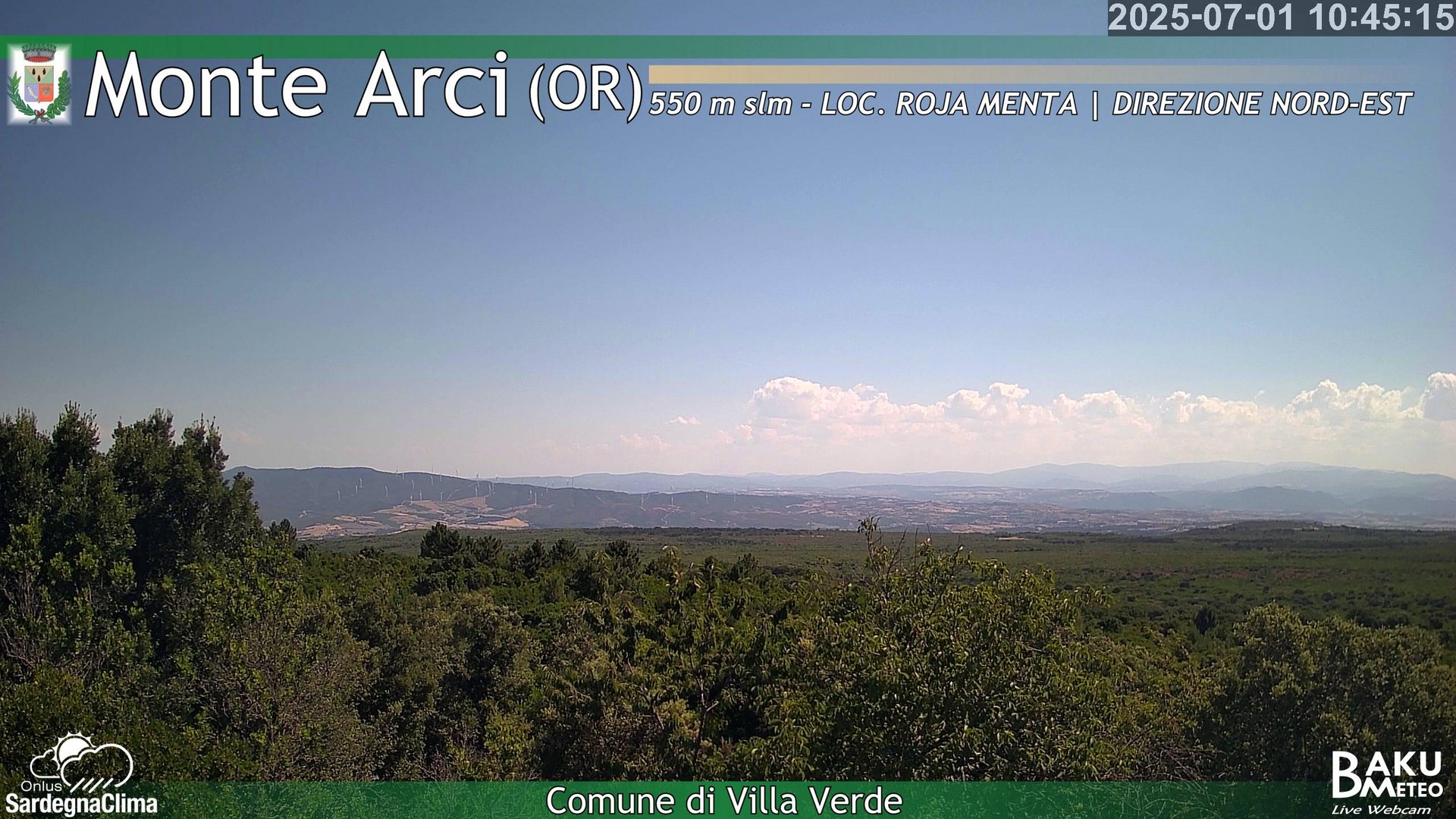 time-lapse frame, Roja Menta Nord webcam