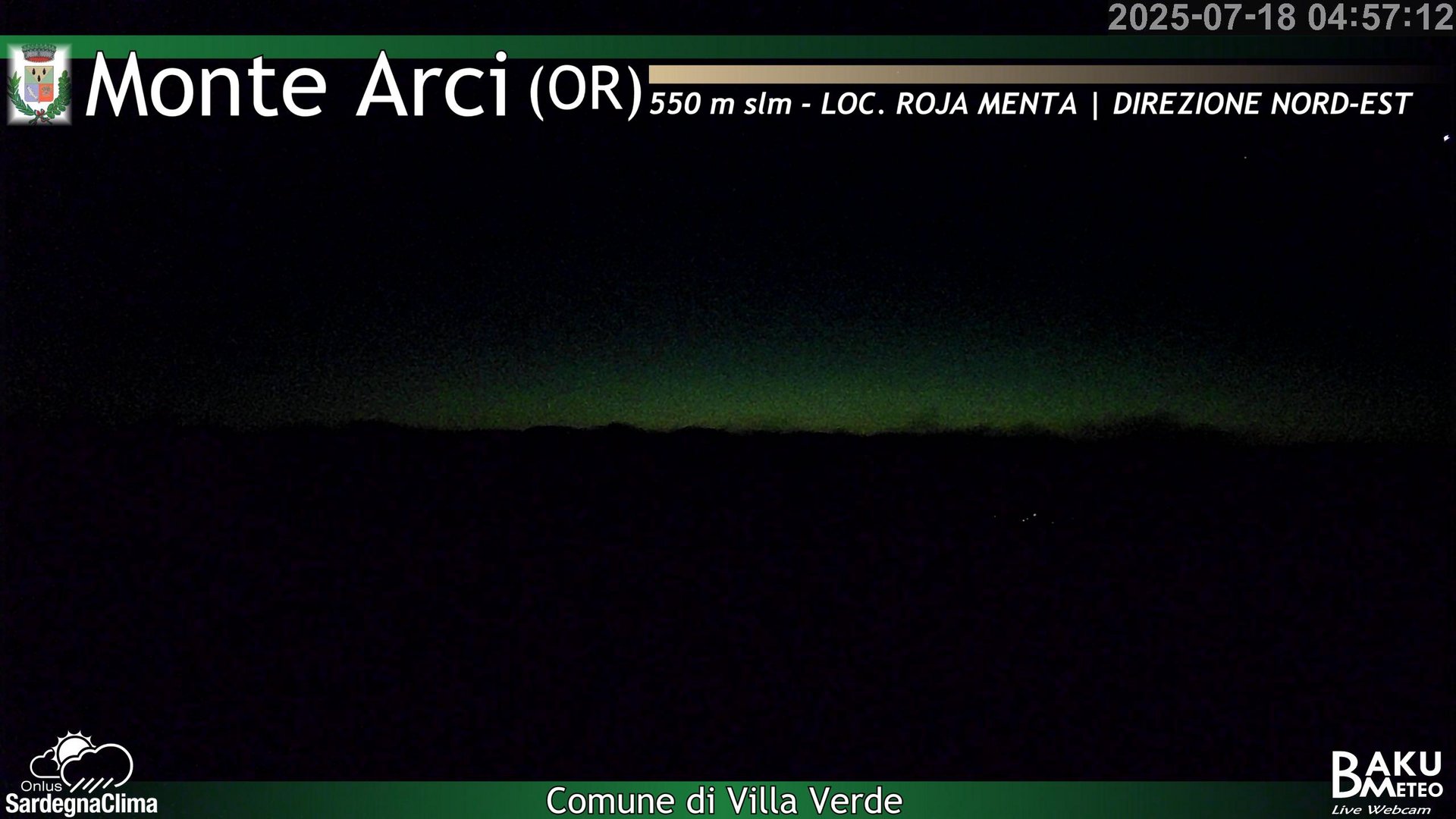 time-lapse frame, Roja Menta Nord webcam