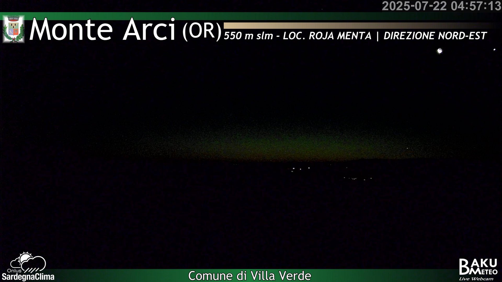 time-lapse frame, Roja Menta Nord webcam