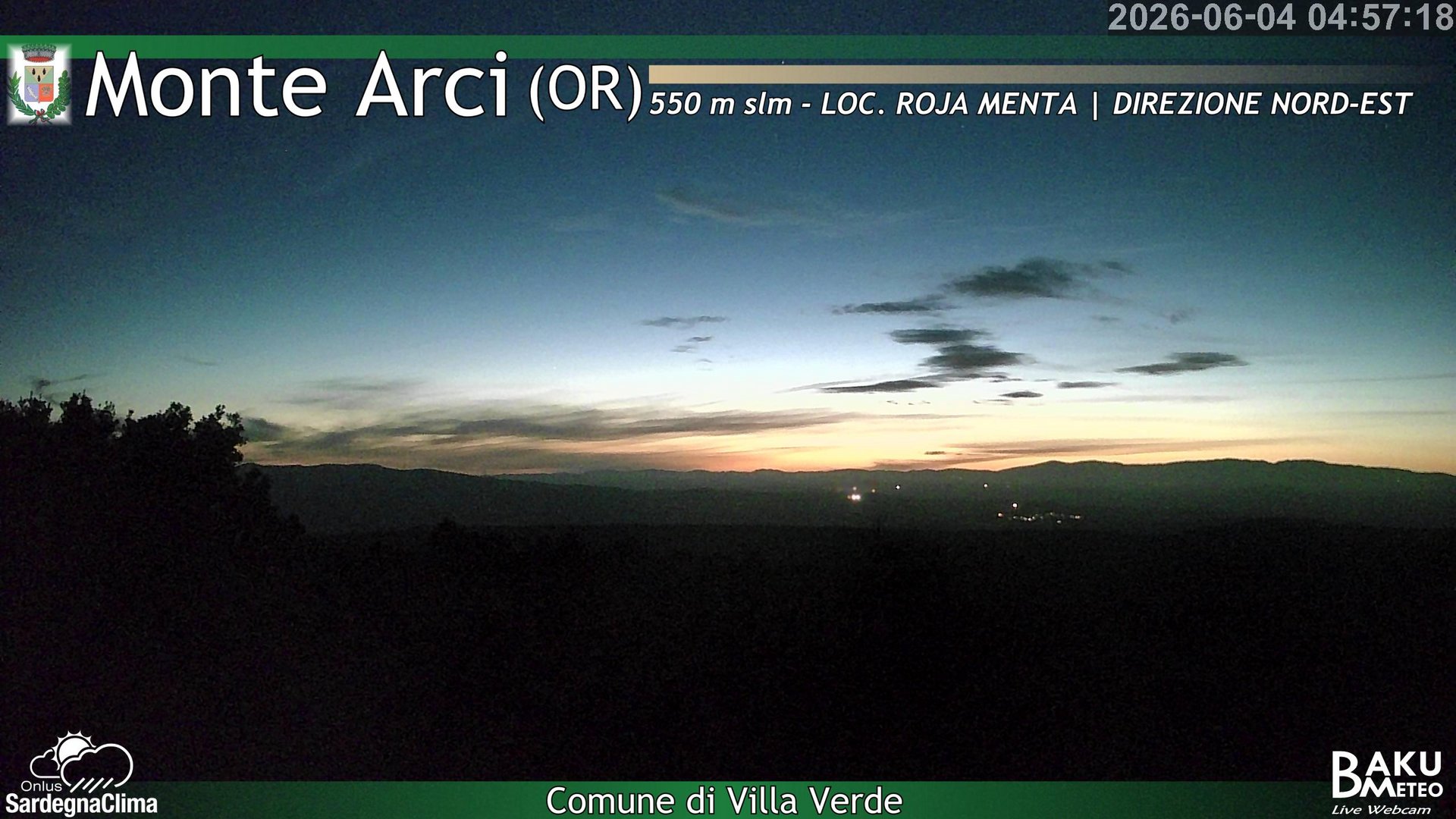 time-lapse frame, Roja Menta Nord webcam