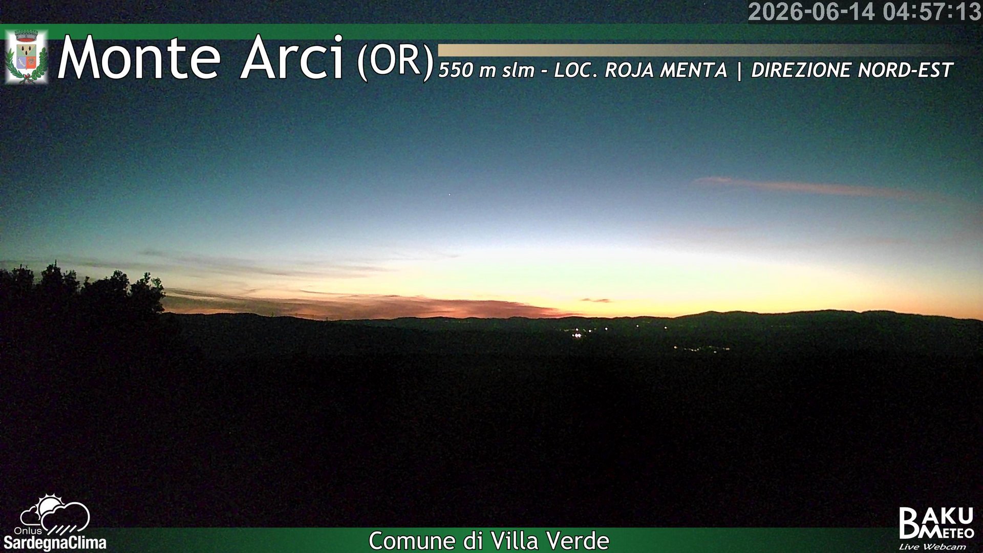 time-lapse frame, Roja Menta Nord webcam