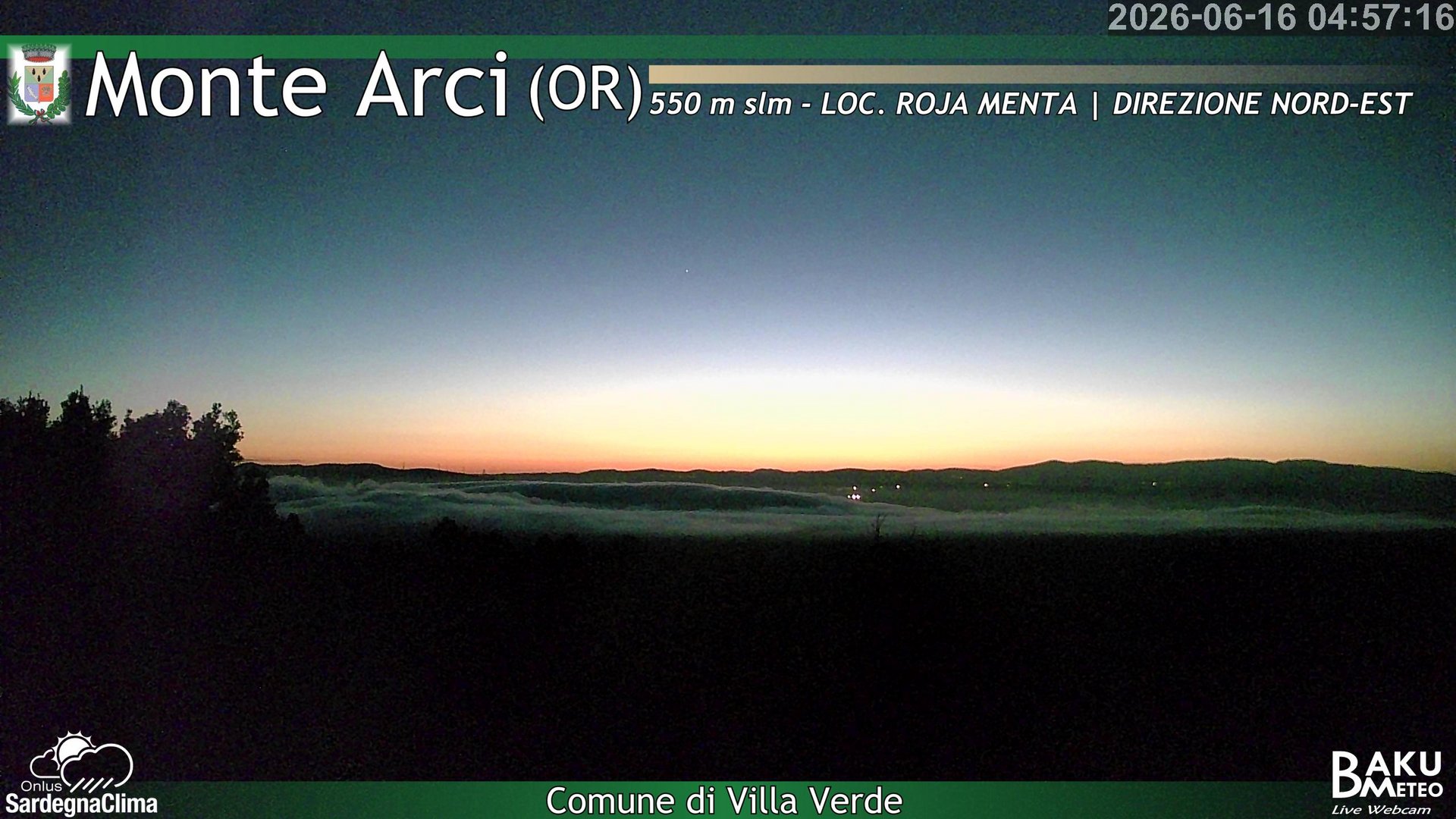 time-lapse frame, Roja Menta Nord webcam