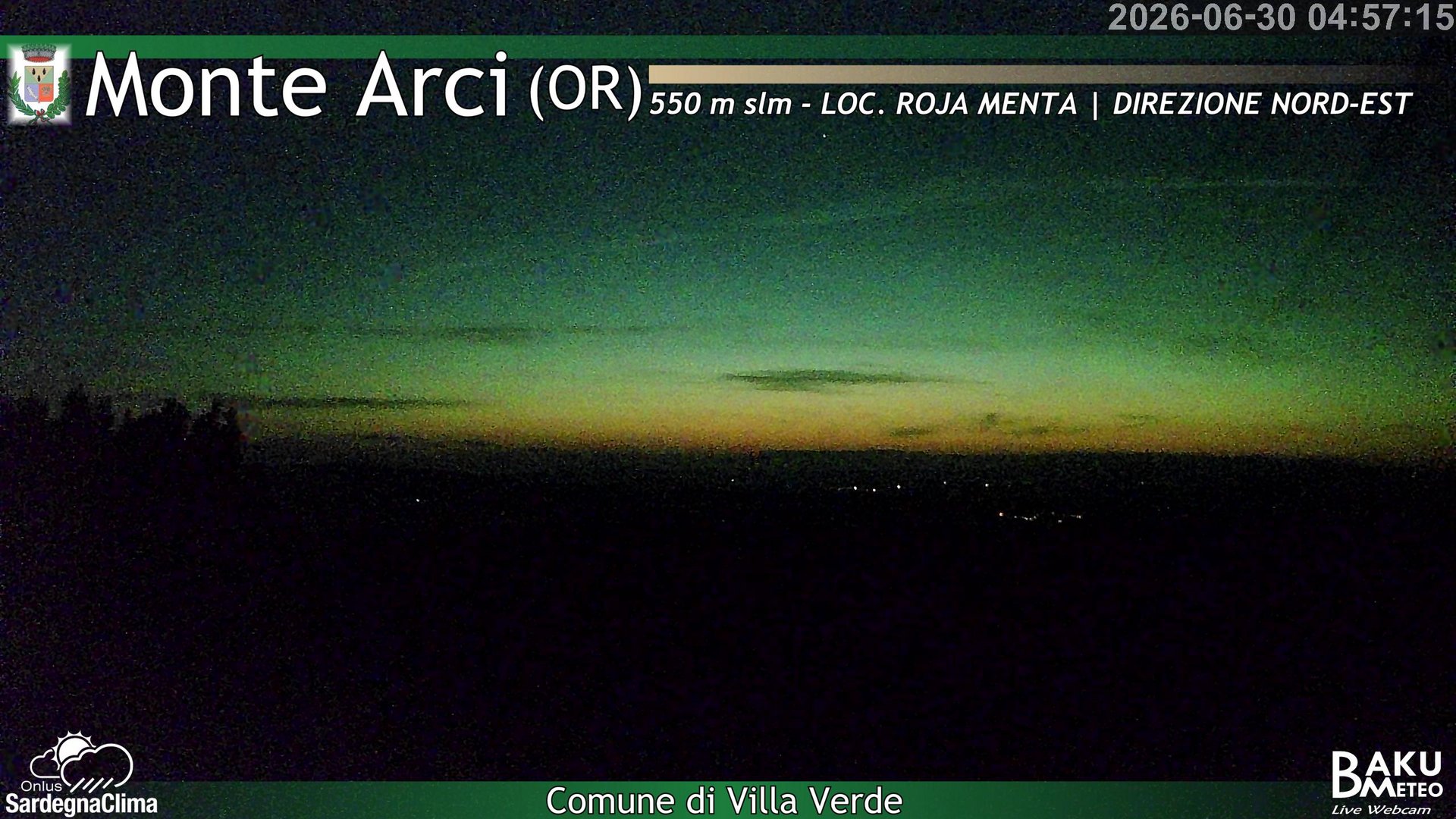 time-lapse frame, Roja Menta Nord webcam