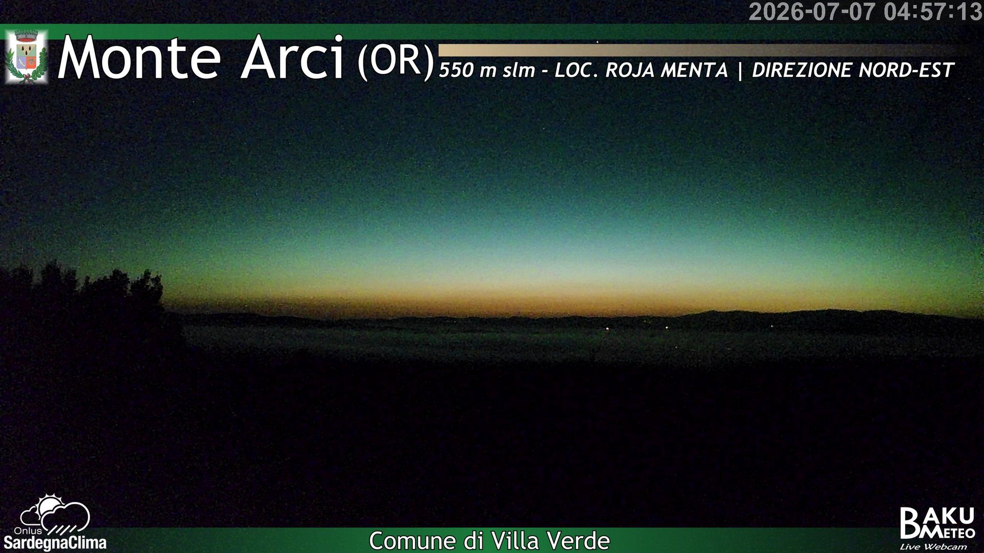 time-lapse frame, Roja Menta Nord webcam