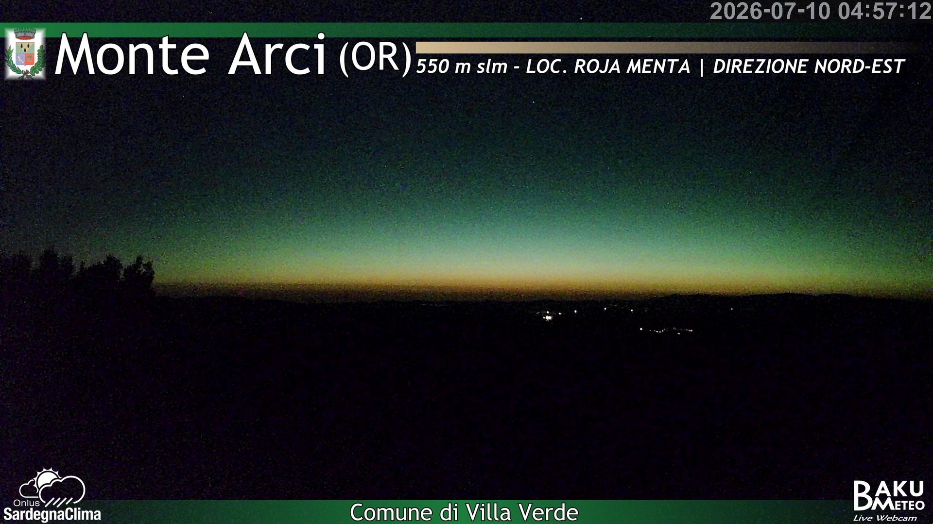 time-lapse frame, Roja Menta Nord webcam
