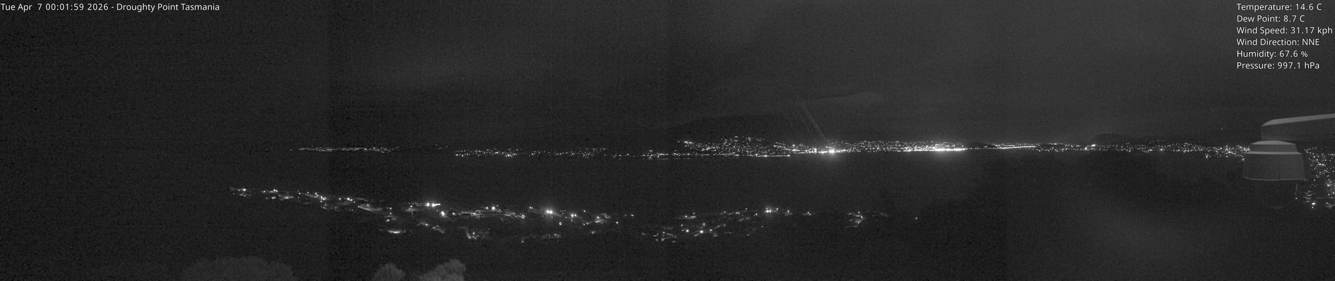 time-lapse frame, Droughty Point webcam