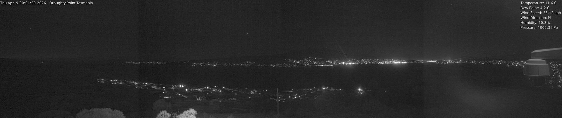 time-lapse frame, Droughty Point webcam