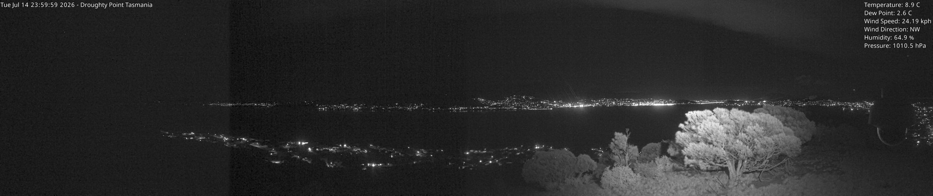 time-lapse frame, Droughty Point webcam