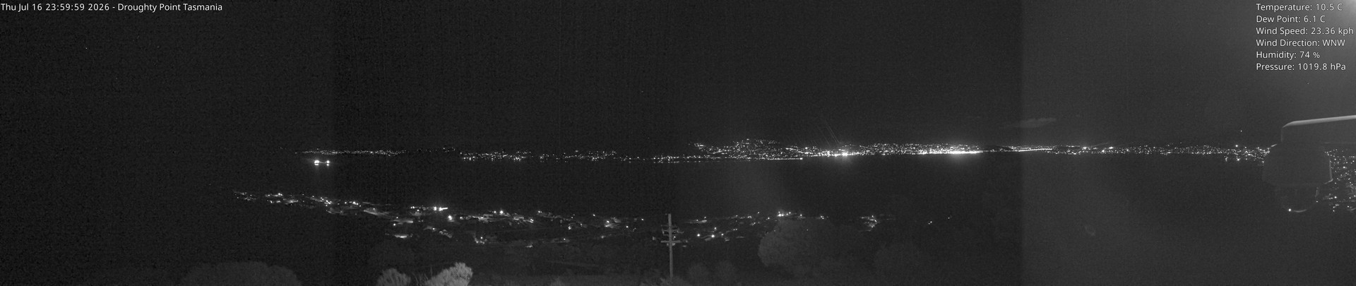 time-lapse frame, Droughty Point webcam