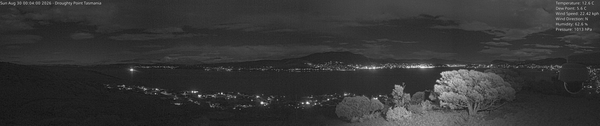 time-lapse frame, Droughty Point webcam