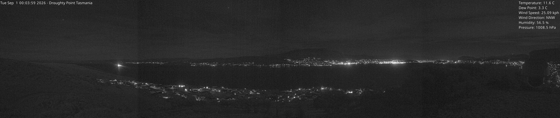 time-lapse frame, Droughty Point webcam