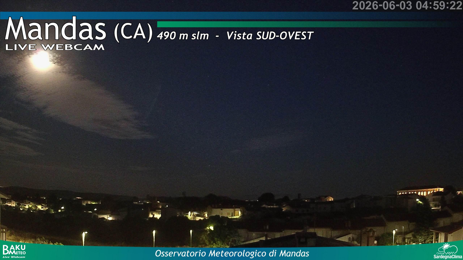 time-lapse frame, Mandas webcam
