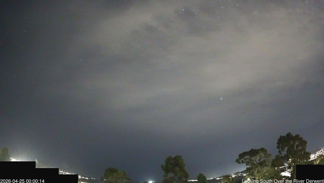 time-lapse frame, Aurora Cam Tasmania webcam