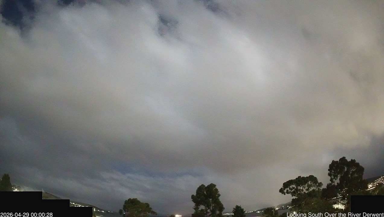 time-lapse frame, Aurora Cam Tasmania webcam