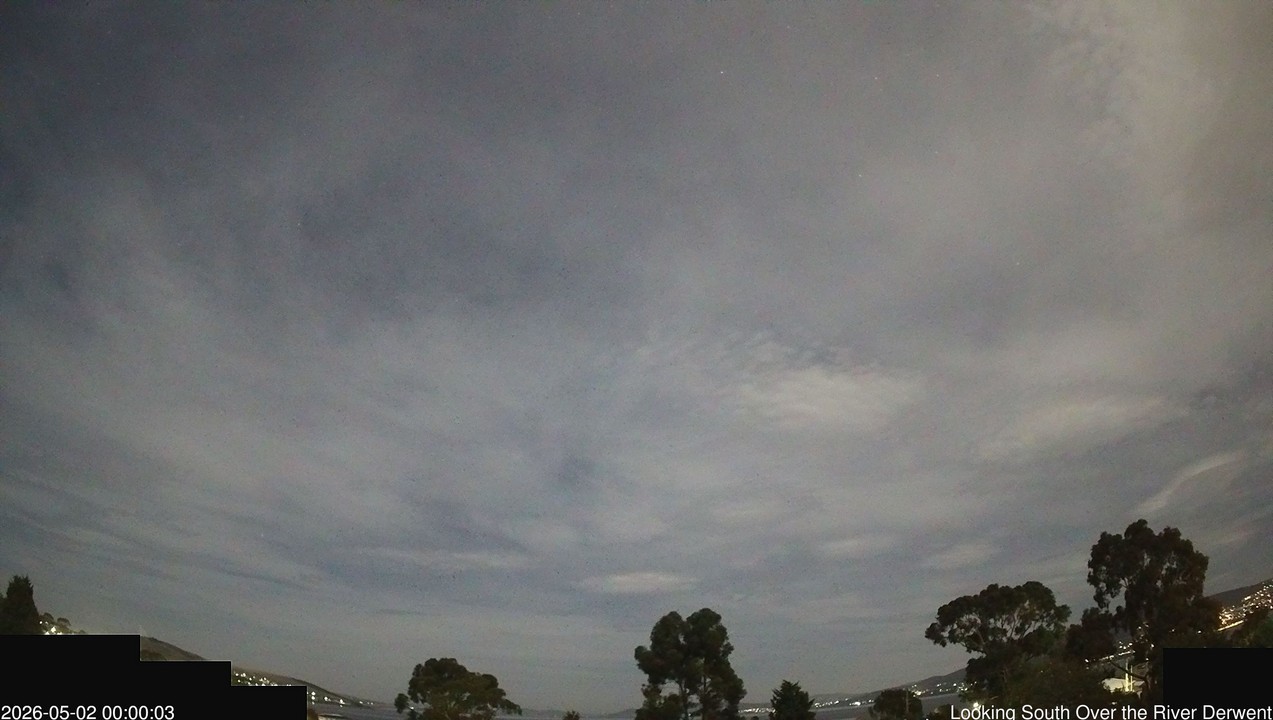 time-lapse frame, Aurora Cam Tasmania webcam
