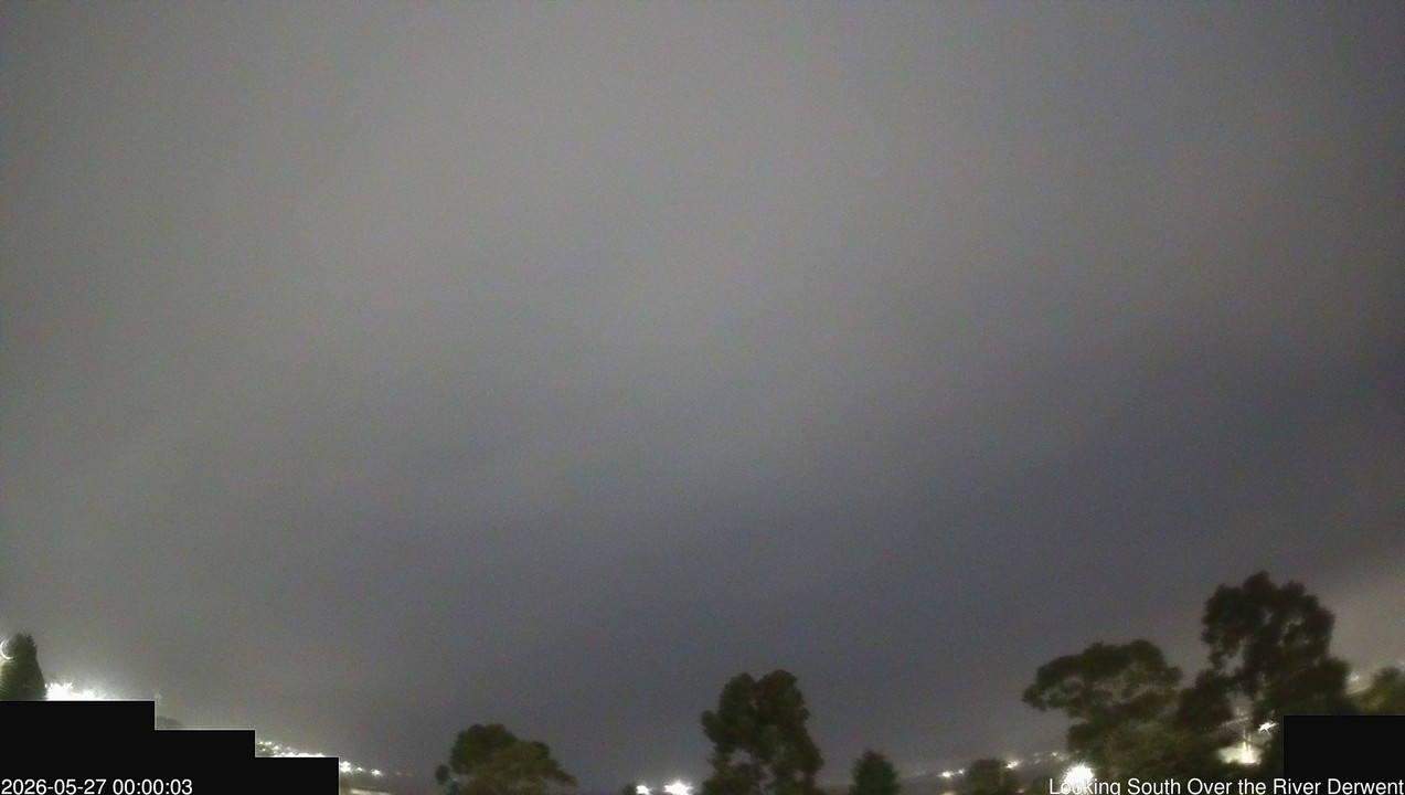 time-lapse frame, Aurora Cam Tasmania webcam