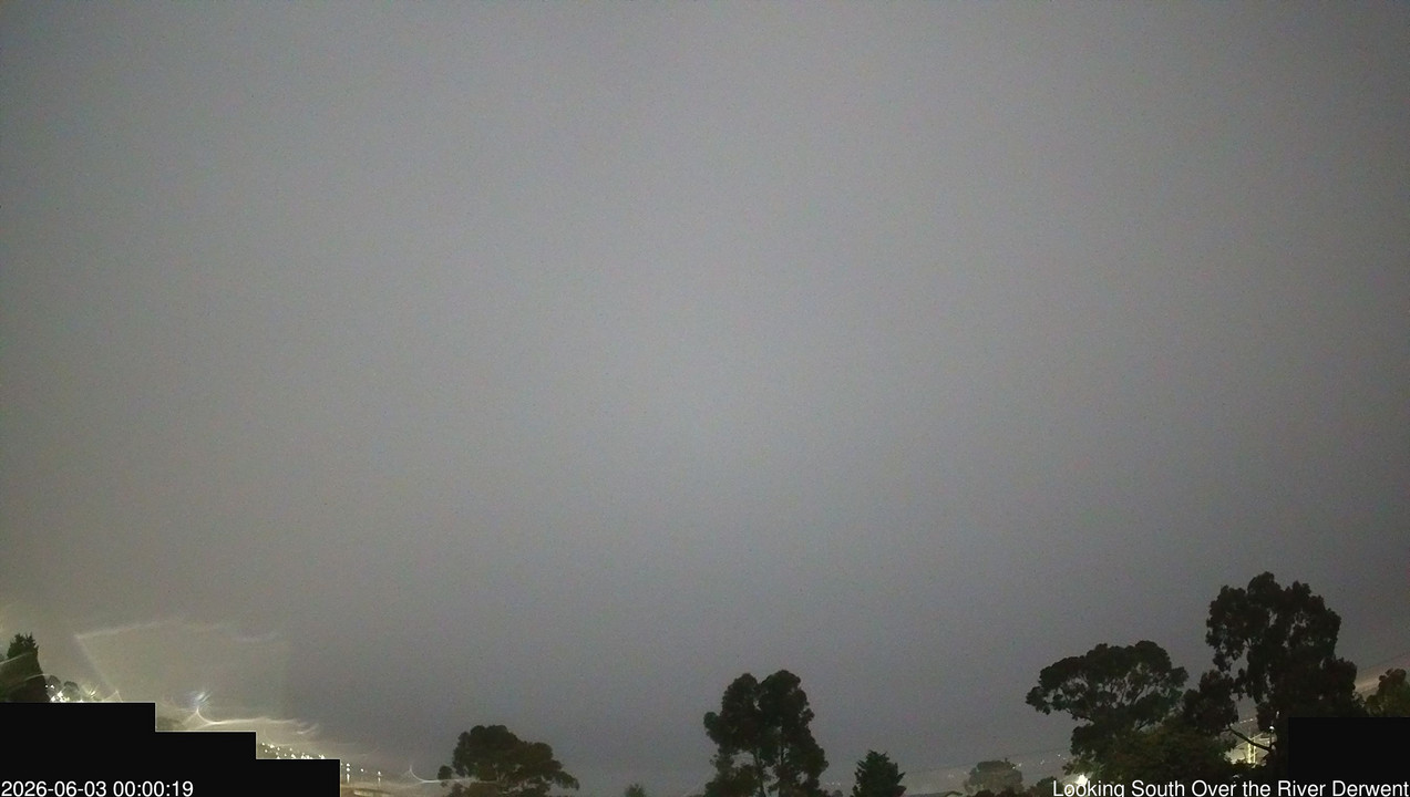 time-lapse frame, Aurora Cam Tasmania webcam