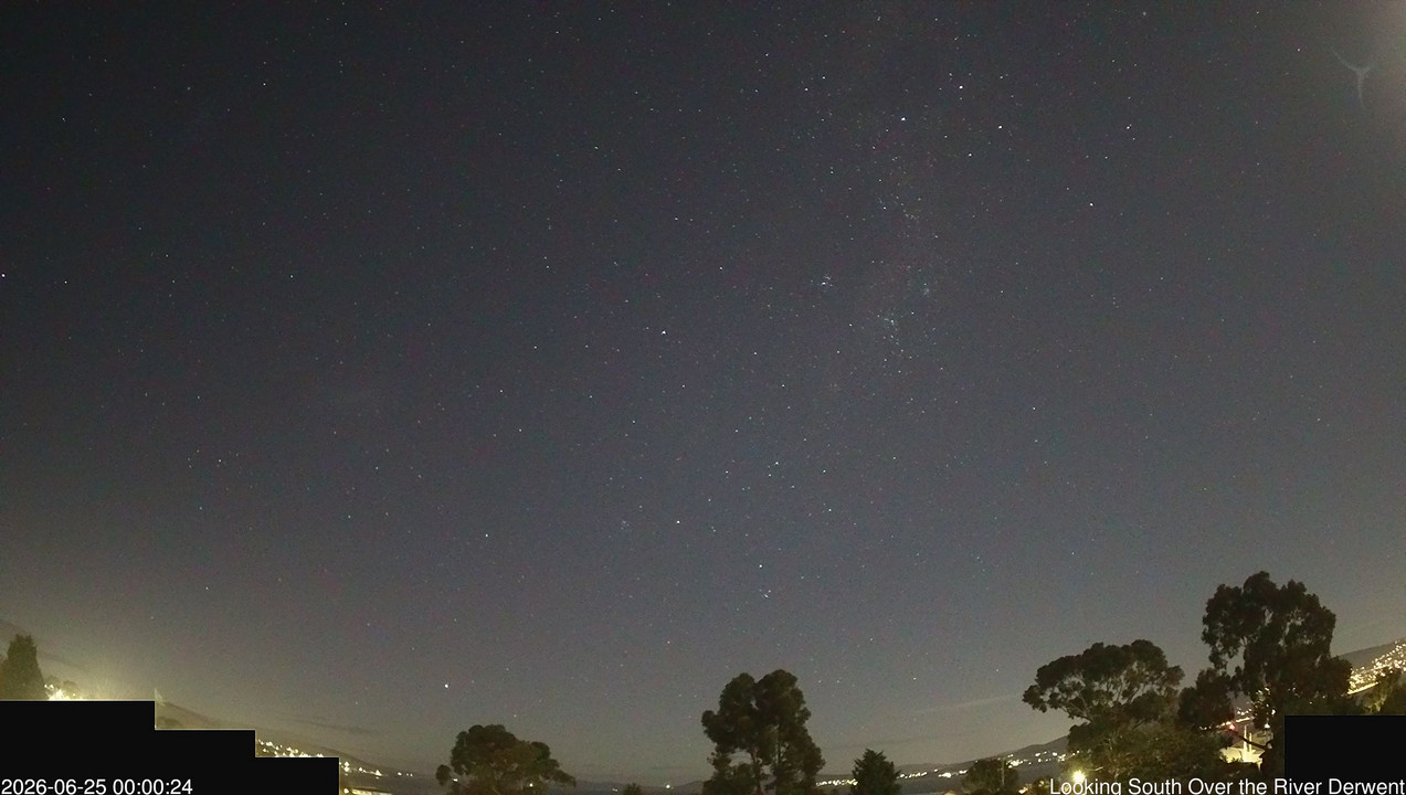 time-lapse frame, Aurora Cam Tasmania webcam