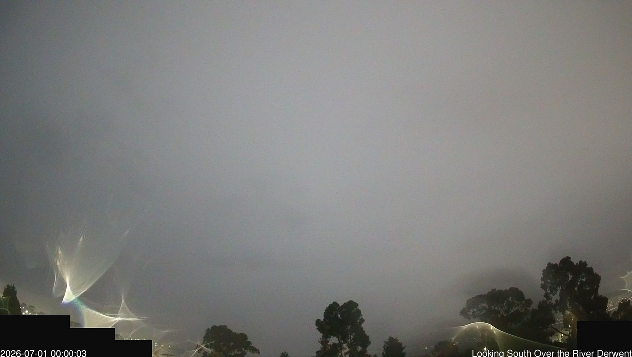 time-lapse frame, Aurora Cam Tasmania webcam