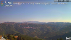 view from Monte Lusei Panoramica on 2025-07-01
