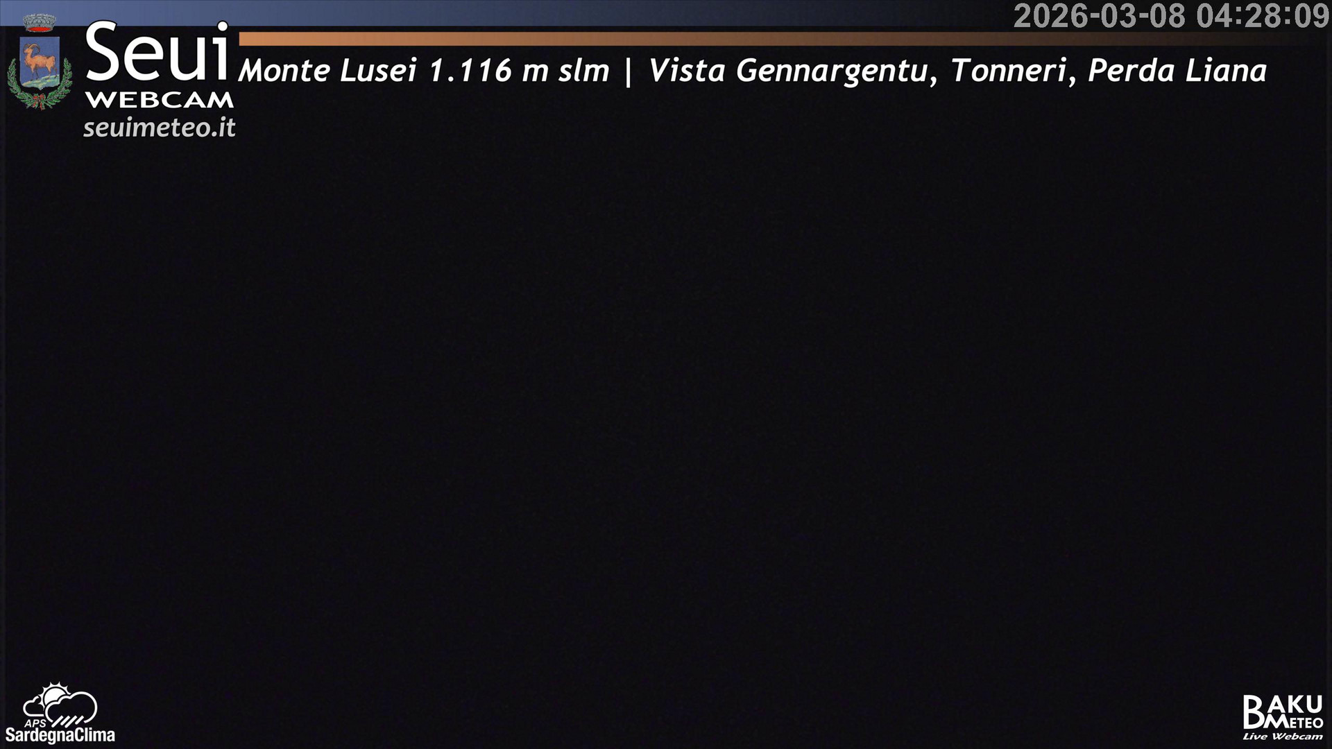 time-lapse frame, Monte Lusei Panoramica webcam