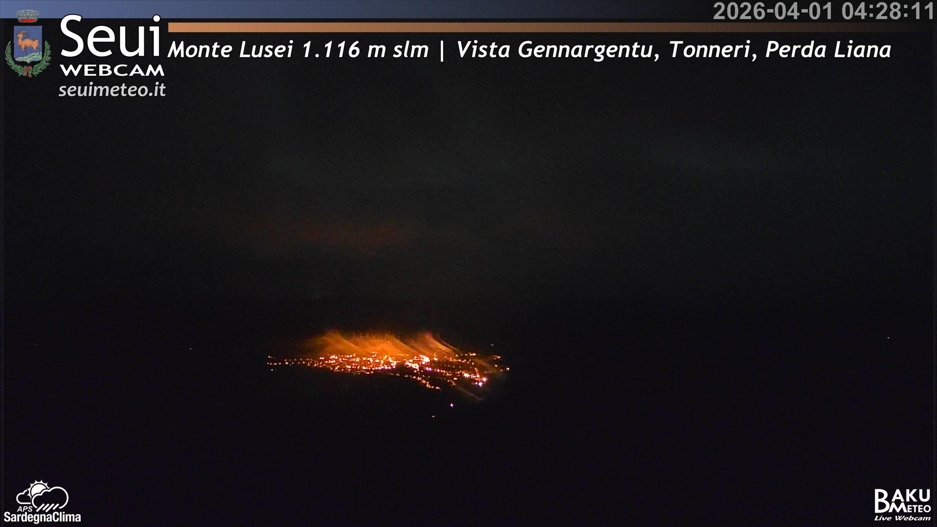 time-lapse frame, Monte Lusei Panoramica webcam