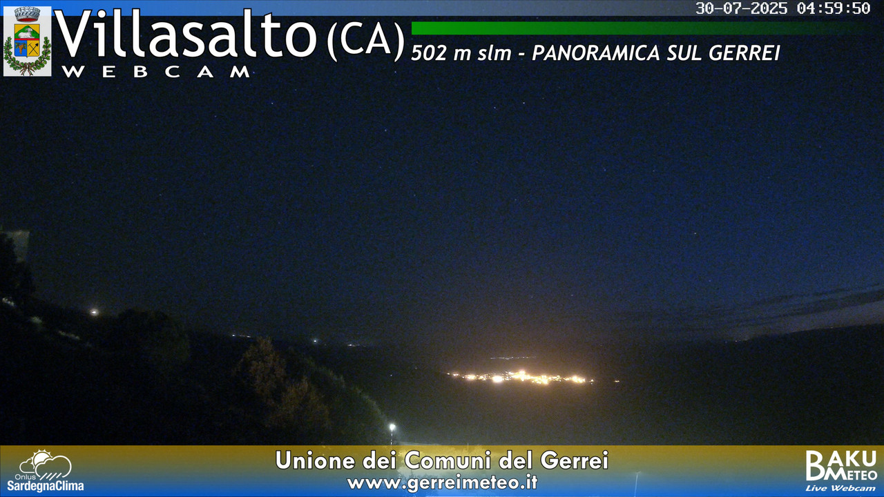time-lapse frame, Villasalto webcam