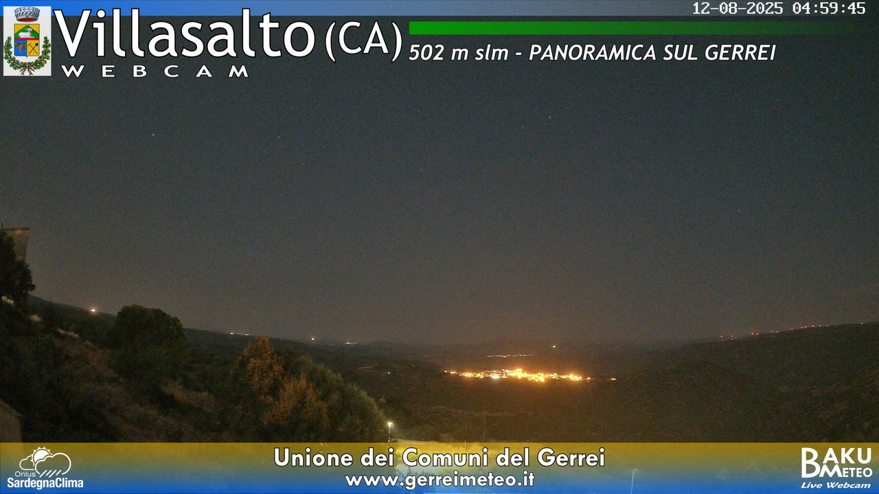 time-lapse frame, Villasalto webcam