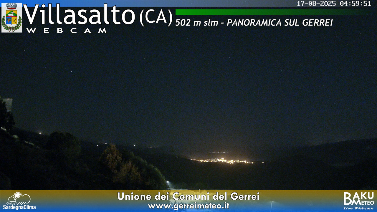 time-lapse frame, Villasalto webcam