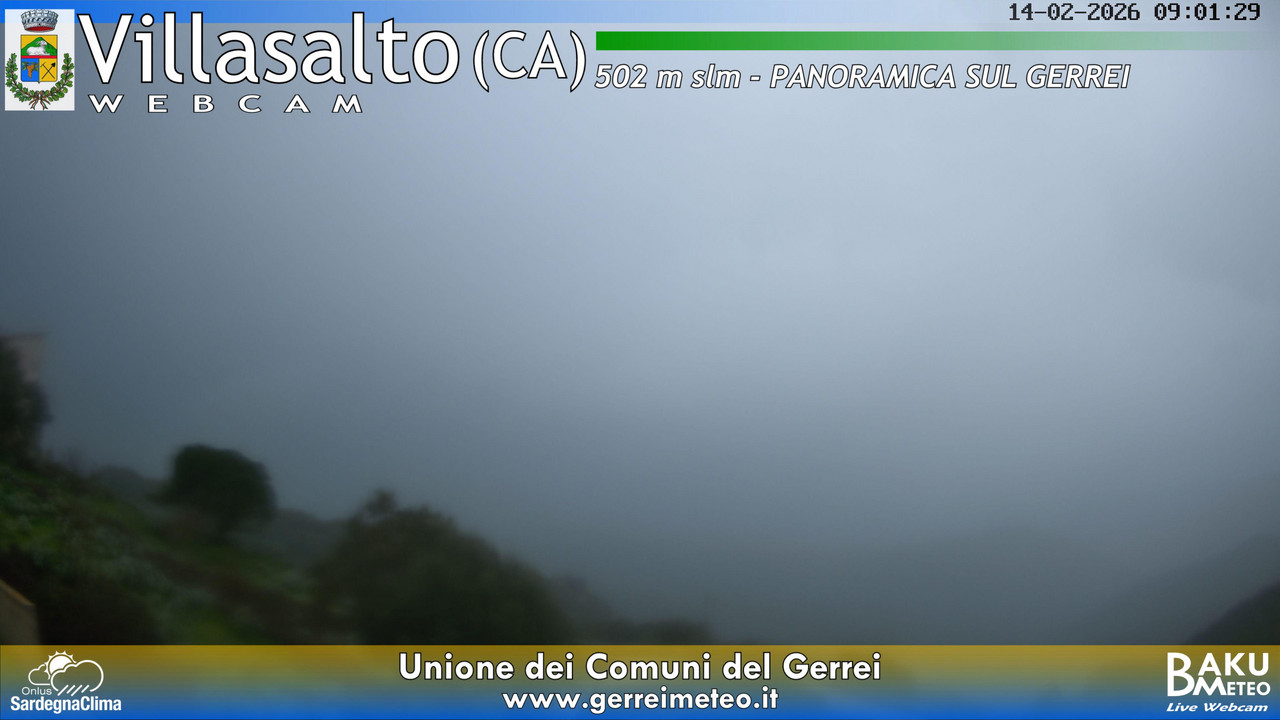 time-lapse frame, Villasalto webcam