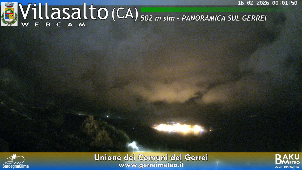 time-lapse frame, Villasalto webcam