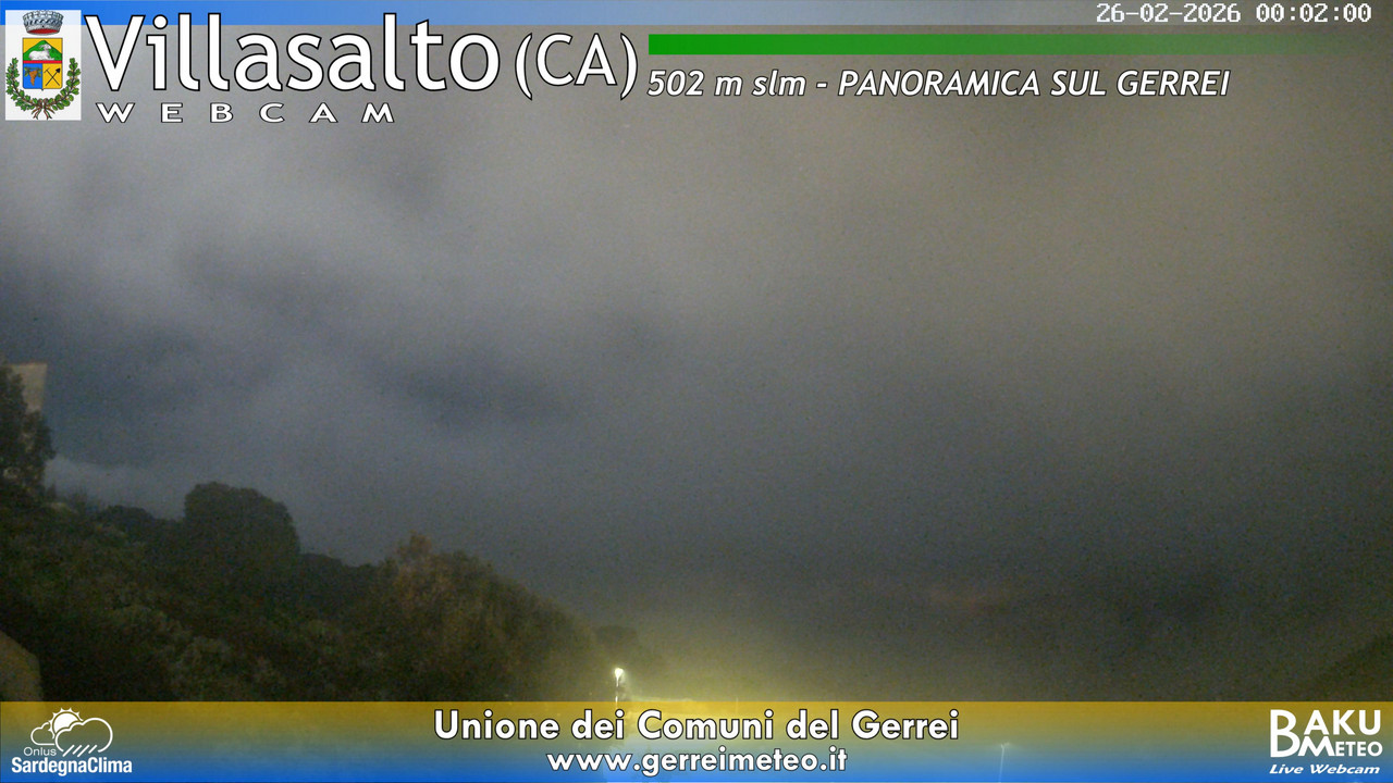 time-lapse frame, Villasalto webcam