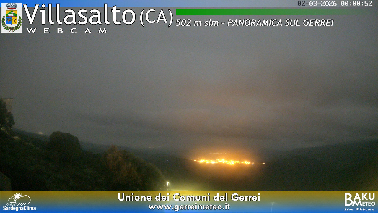 time-lapse frame, Villasalto webcam