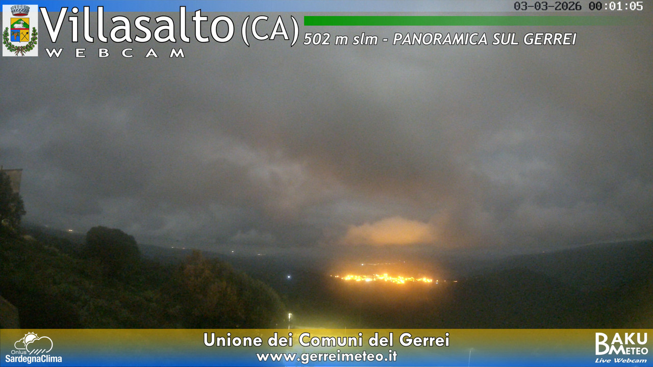 time-lapse frame, Villasalto webcam