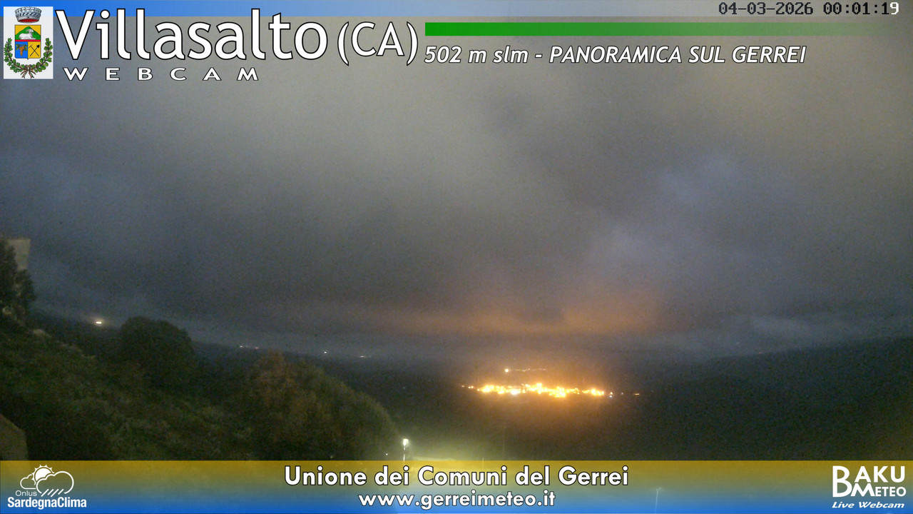 time-lapse frame, Villasalto webcam