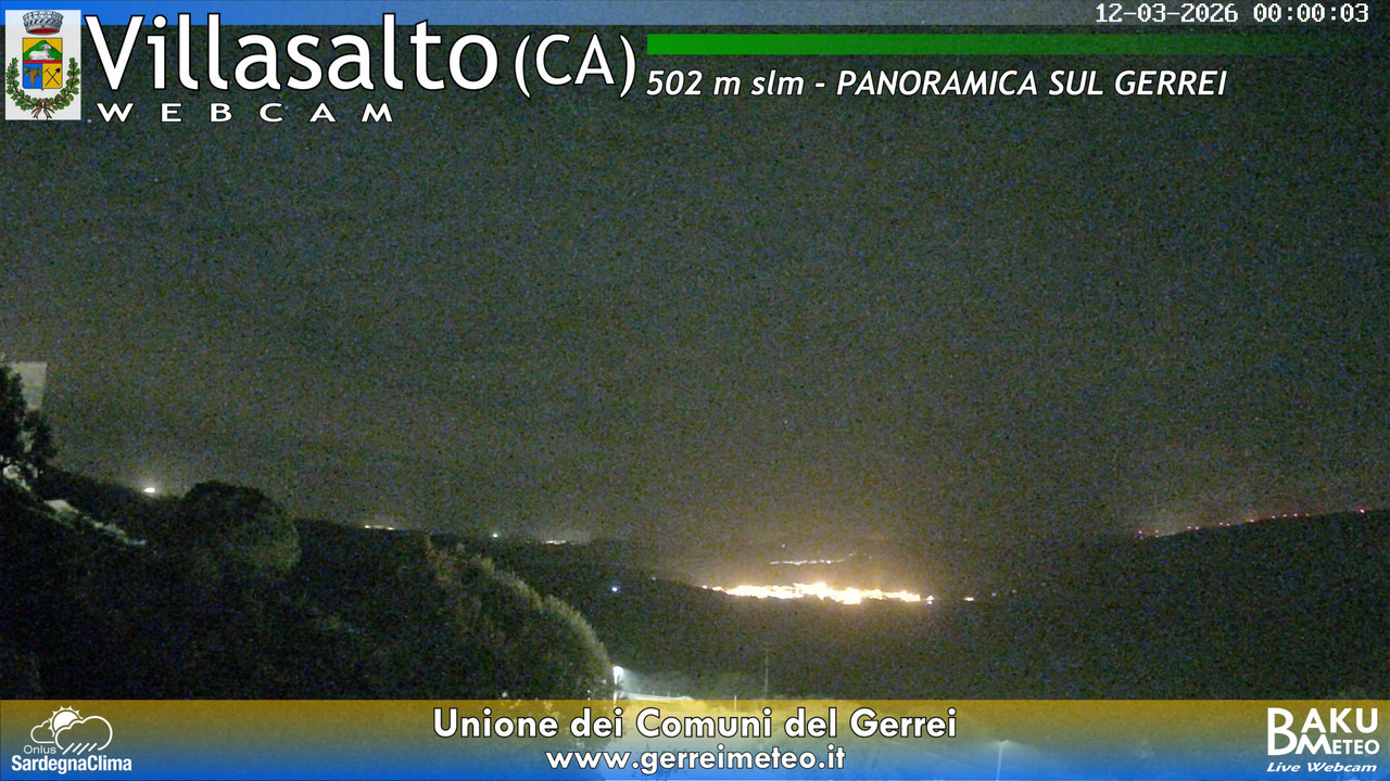 time-lapse frame, Villasalto webcam