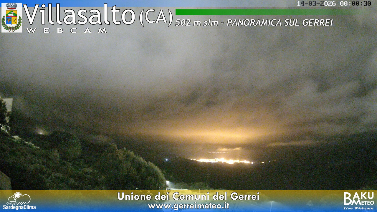 time-lapse frame, Villasalto webcam