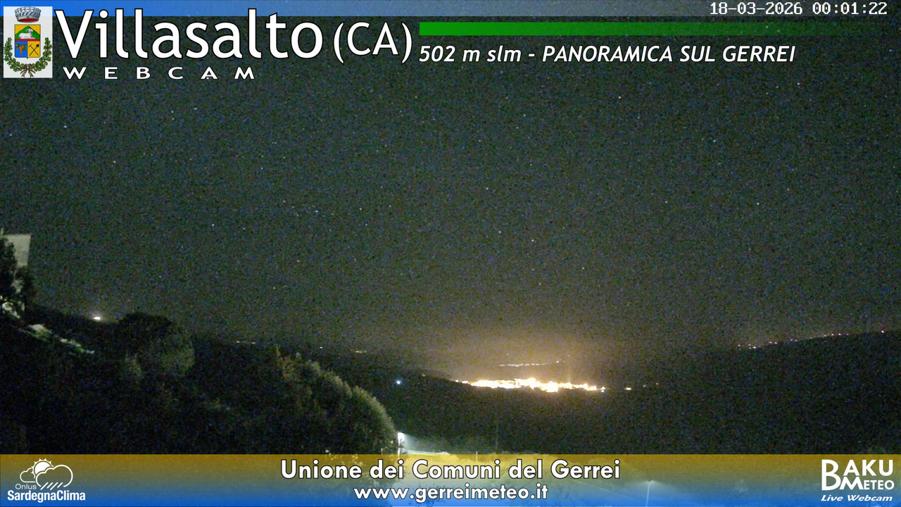 time-lapse frame, Villasalto webcam