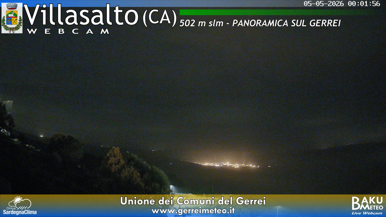 time-lapse frame, Villasalto webcam