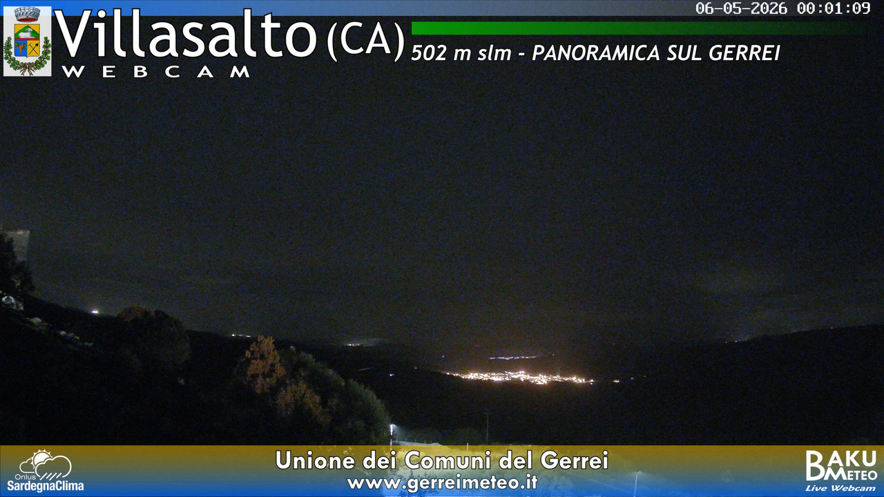 time-lapse frame, Villasalto webcam