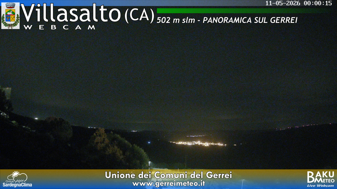 time-lapse frame, Villasalto webcam