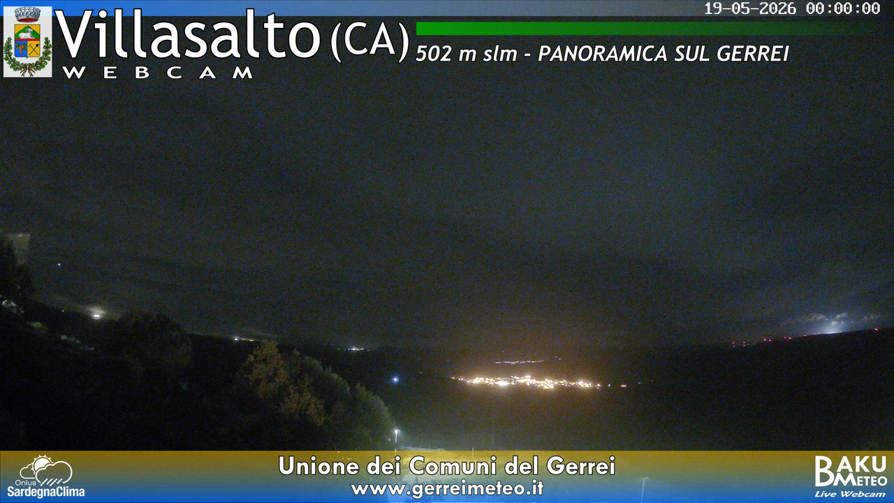 time-lapse frame, Villasalto webcam