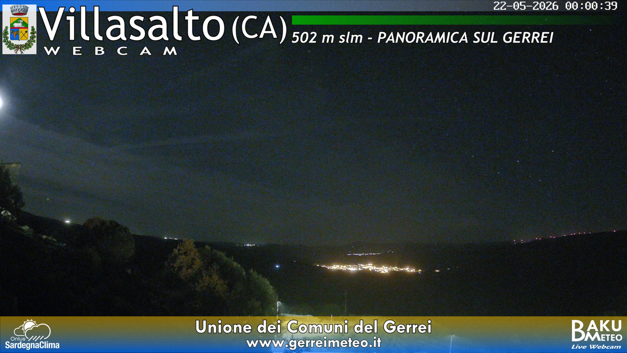 time-lapse frame, Villasalto webcam