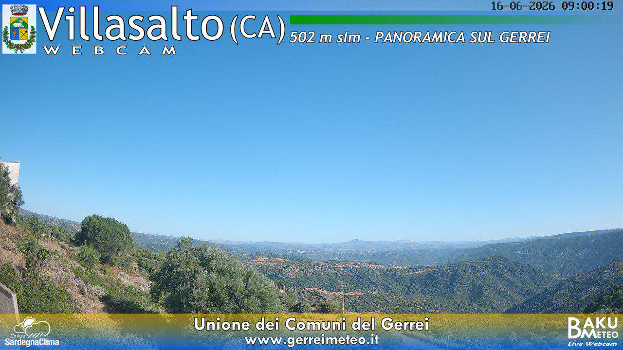 time-lapse frame, Villasalto webcam