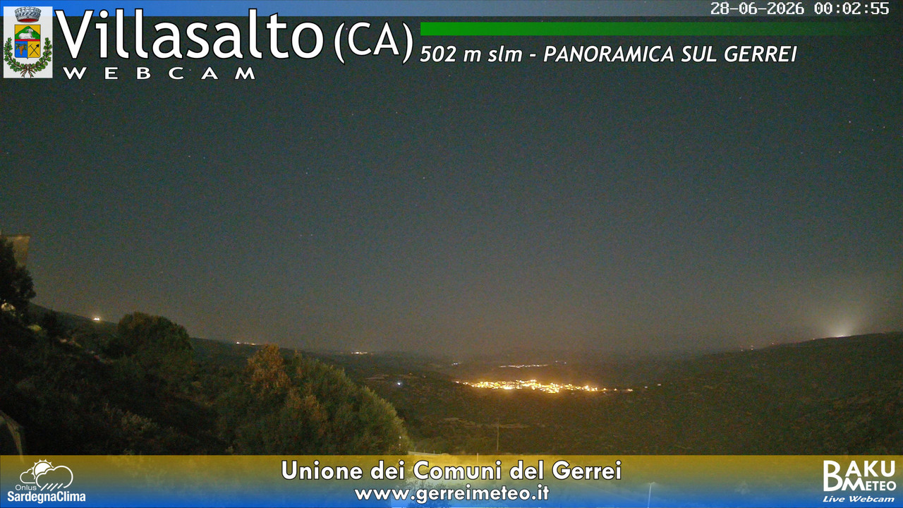 time-lapse frame, Villasalto webcam