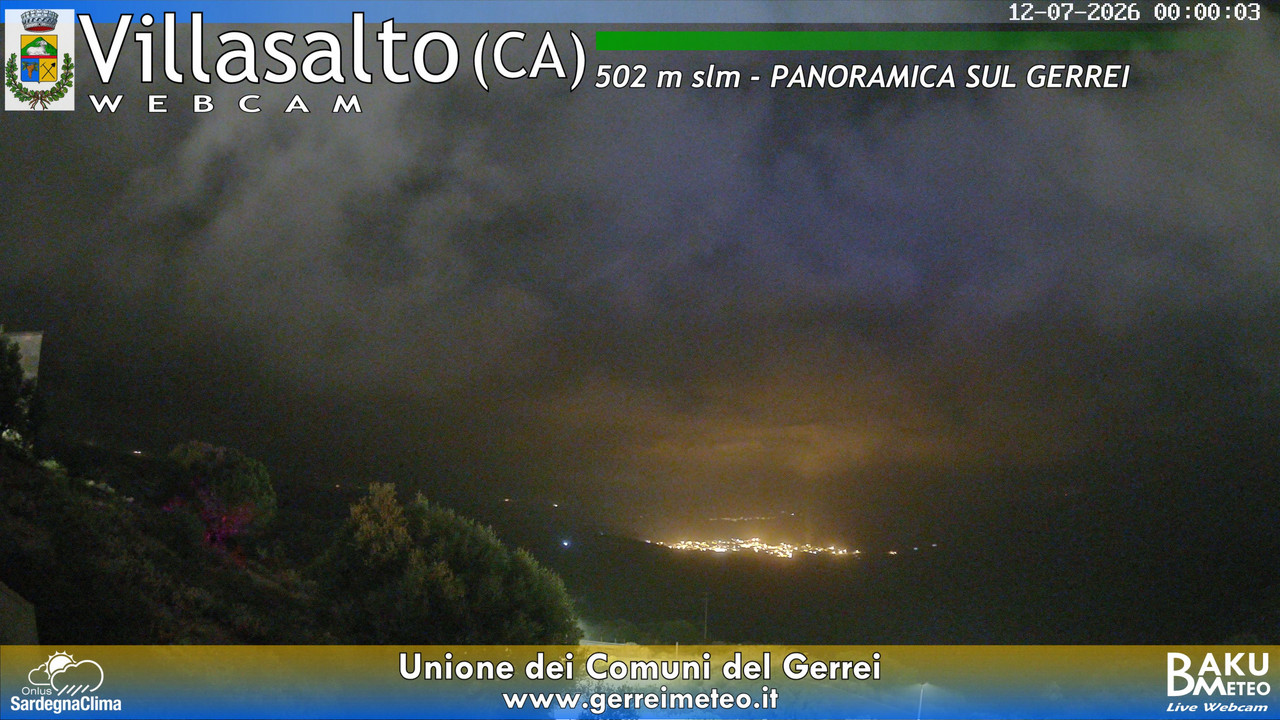 time-lapse frame, Villasalto webcam